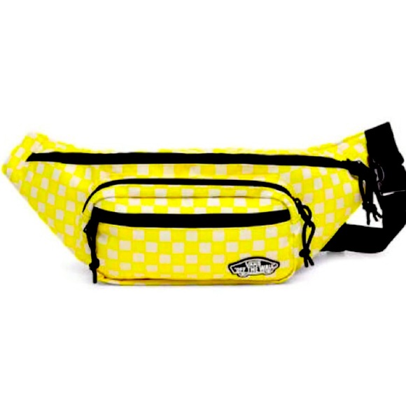 🎉HP🎉🛹🤟🏻👩🏼or🧔🏻NWT•Yellow Check Fanny🤘🏻🛹 - Picture 1 of 5